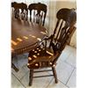 Image 2 : Eztia Wooden Dining Table With 8 Chairs & 2 Leaves