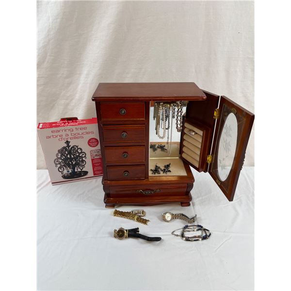 Assorted Jewellery with Jewellery Box