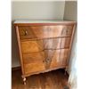 Image 1 : Vintage Chest of Drawers with Stone Top