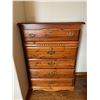 Image 1 : Dynamic Wooden Highboy with 5 Drawers