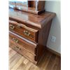 Image 3 : Dynamic Wooden Dresser with Mirror with Shelves