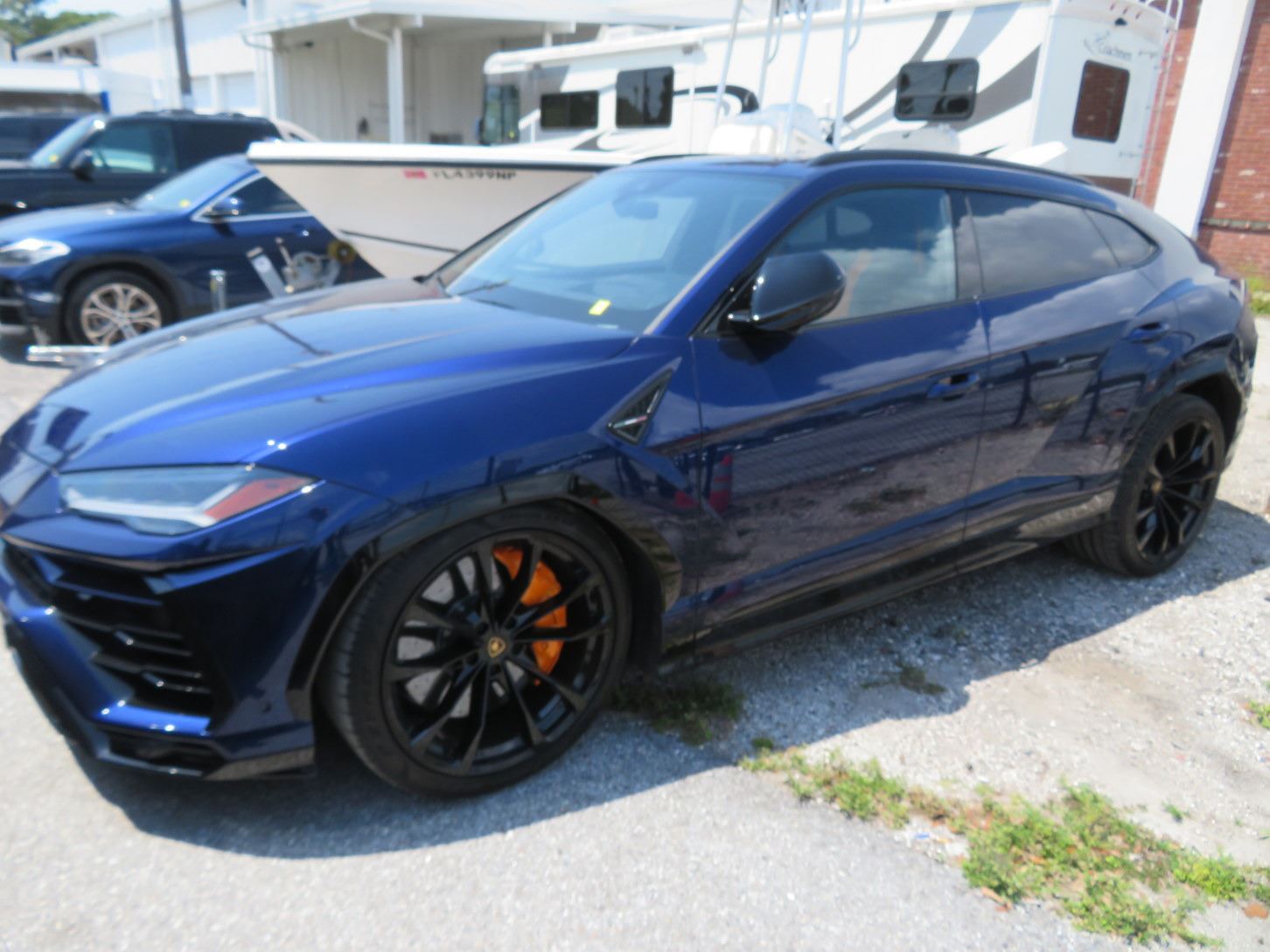 2022 Lamborghini Urus SUV Navy/Orange, Black Lthr., Auto, Pdl, Fhht,