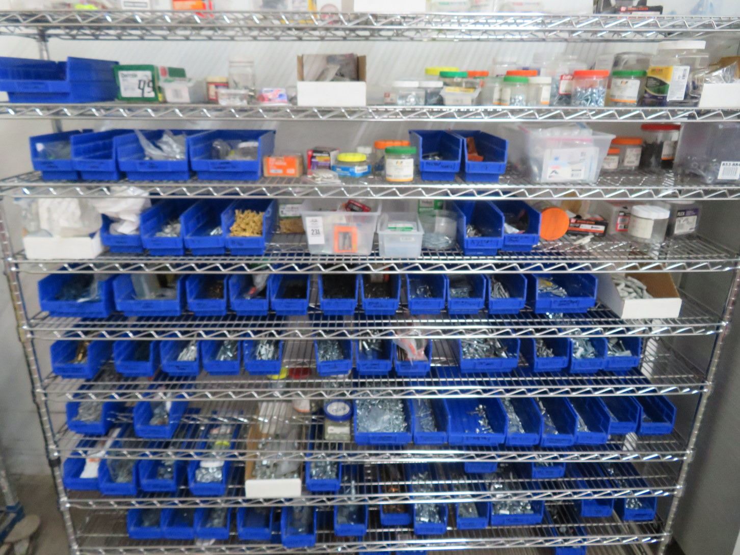 Hardware Rack Options Large Lot of Hardware On Rack