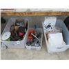 Image 1 : Wire Spools, Drop Light, Electrical Hardware - 3 Bins