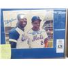 Image 1 : Hank Aaron/Willie Mays Autographed Photo - 13 x 15