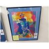 Image 1 : Reggie Jackson Autographed Leroy Neiman Litho w/COA - 13 x 15