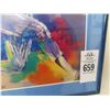 Image 2 : Reggie Jackson Autographed Leroy Neiman Litho w/COA - 13 x 15