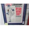 Image 1 : Nolan Ryan Autographed Magazine Cover w/COA - 20 x 24