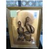 Image 1 : Copper Back Framed Pelican Wall Art - 16 x 22