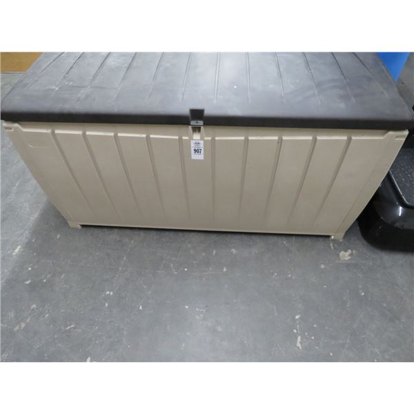 Tan/Brown Plastic Deck Box