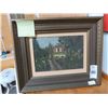 Image 1 : Framed Oil On Board Farm House Scene - 13 x 16