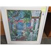 Image 1 : Framed Colorful Garden Art - 32 x 37