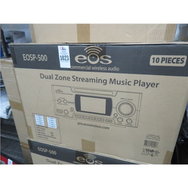 18-EOSP 500 Dual Zone Music Streaming Player - Case of 10 - 18 X $