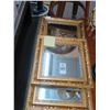 Image 1 : Gold Guild Framed Beveled Mirrors - Set of 5 - No Shipping