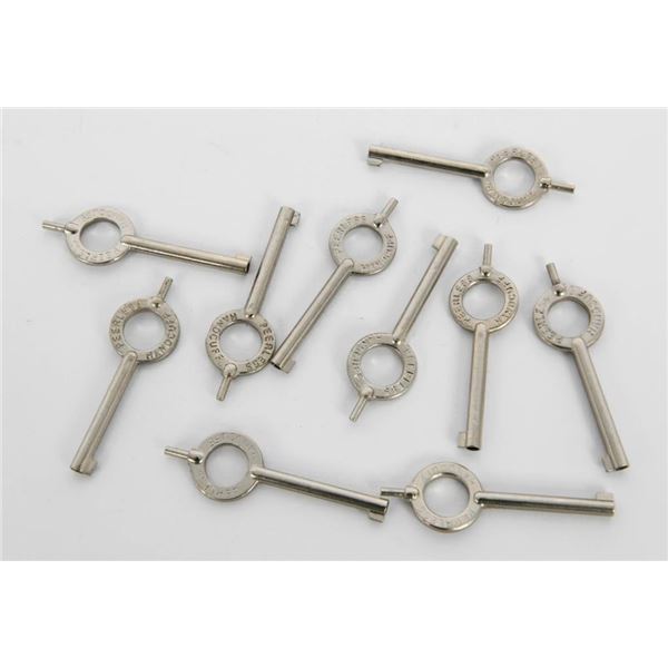 (10) Peerless Standard Handcuff Keys