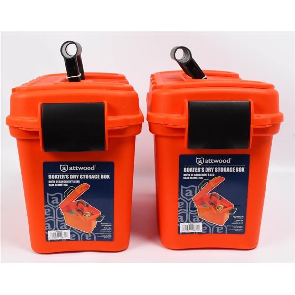 (2) Attwood Boater's Dry Storage Box