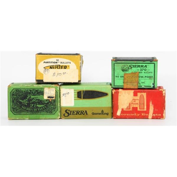 Various .270 Cal Bullets see list below