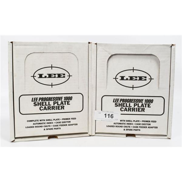 (2) LEE Progressive 1000 Shell Plate Carrier