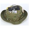 Image 1 : OD green U.S. Military hat with vintage pins