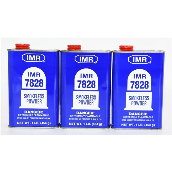 3 Lbs Of IMR 7828 Smokeless Gun Powder