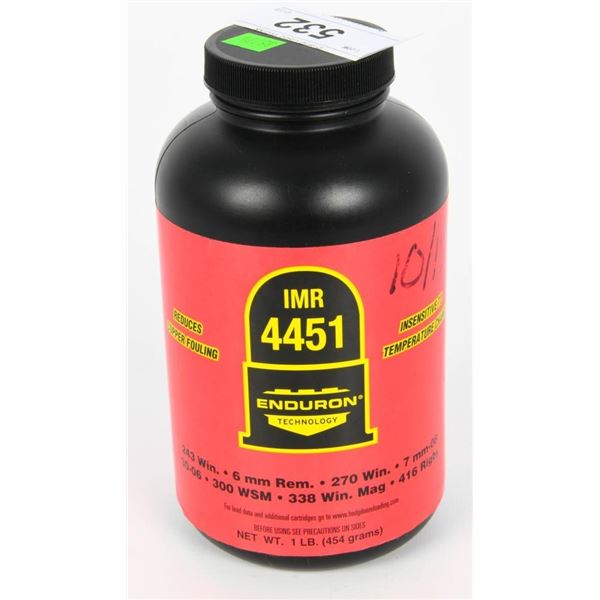 1 LB of IMR 4451 Rifle Powder