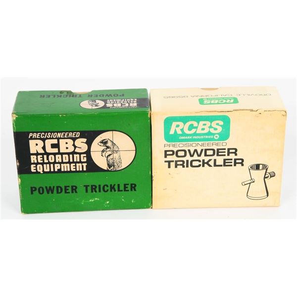 (2) RCBS Powder Trickler w/box
