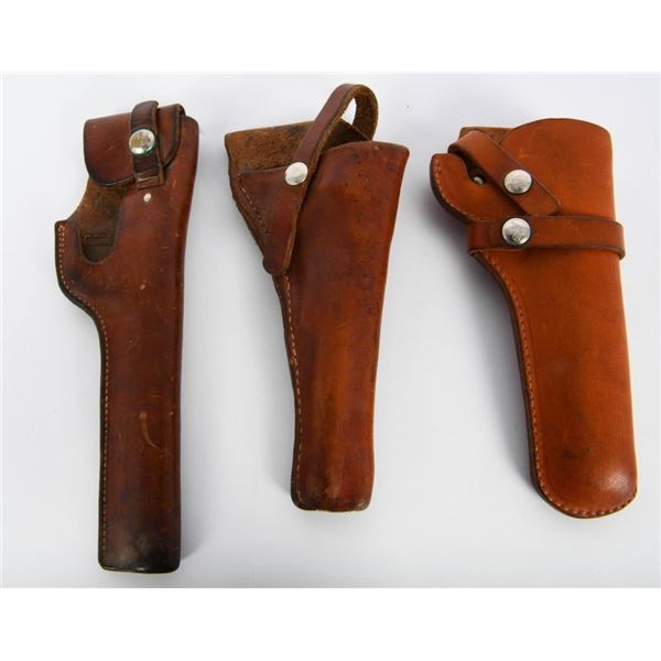 Three Leather Holsters