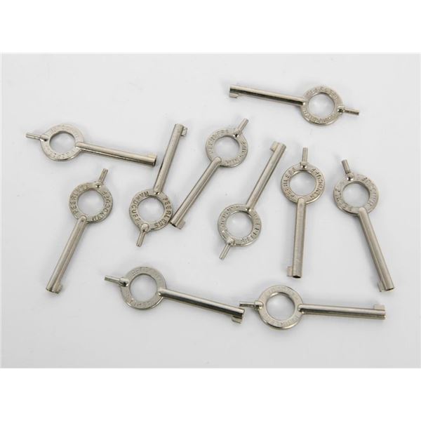 (10) Peerless Standard Handcuff Keys