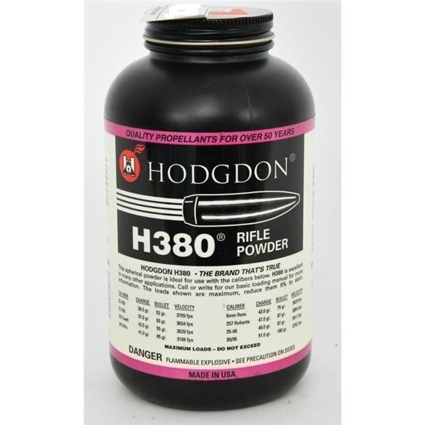 Hodgdon H380 Spherical Rifle Powder 1 lbs
