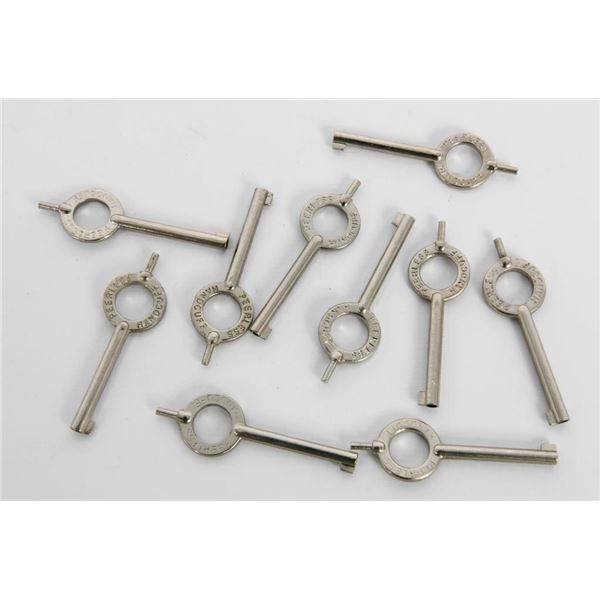 (10) Peerless Standard Handcuff Keys