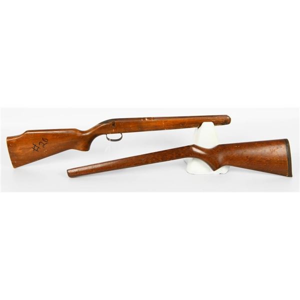 (2) Vintage wood stocks