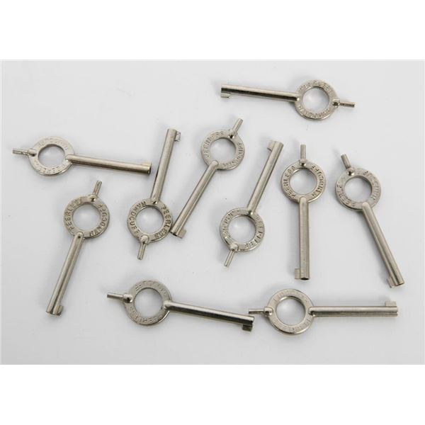 (10) Peerless Standard Handcuff Keys