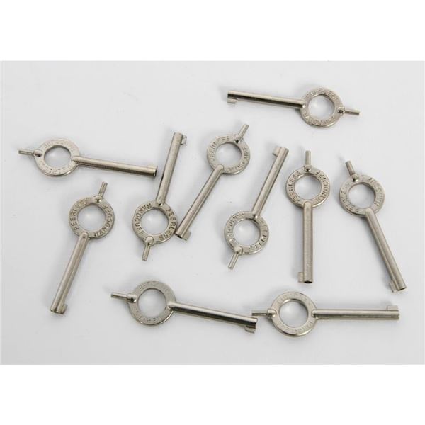 (10) Peerless Standard Handcuff Keys