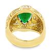 Image 3 : 2.64 ctw Emerald and 1.50 ctw Diamond Ring - 18KT Yellow Gold