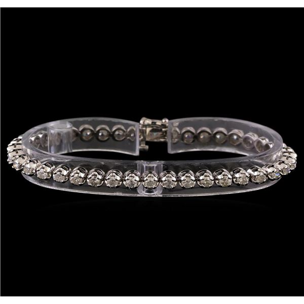 14KT White Gold 3.02 ctw Diamond Tennis Bracelet