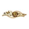 Image 3 : Vintage 14k Rosy Yellow Gold Victorian Revival Red Garnet Ruby Pearl Pin Brooch