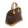 Image 2 : Louis Vuitton Brown Monogram Canvas Leather Alma PM Satchel Bag