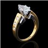 Image 2 : 2.01 ctw SI2 CLARITY CENTER Diamond 18K Yellow and White Gold Ring (2.26 ctw Dia