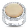 Image 1 : 8.79 ctw Opal and 0.69 ctw Diamond Platinum Ring (GIA CERTIFIED)