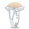 Image 3 : 8.79 ctw Opal and 0.69 ctw Diamond Platinum Ring (GIA CERTIFIED)