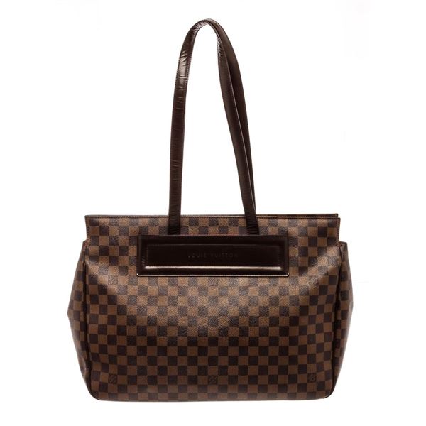 Louis Vuitton Brown Ebene Damier Parioli GM Shoulder Bag