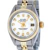 Image 1 : Rolex Ladies Two Tone 18K Yellow Gold And Steel White Diamond Quickset Datejust