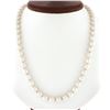 Image 1 : Cultured Pearl Strand Necklace w/ 14k White Gold Adjustable Length Cage Clasp