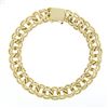 Image 2 : Vintage 14K Yellow Gold 6" Double Loop Open Ring Link Charm Chain Bracelet