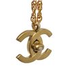 Image 3 : Chanel Gold Plated CC Turn-Lock Chain Nacklace