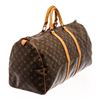 Image 3 : Louis Vuitton Brown Monogram Canvas Keepall 55 Travel Bag