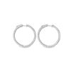 Image 3 : 1.80 ctw Diamond Hoop Earrings - 14KT White Gold