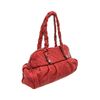 Image 3 : Chanel Red Leather Large Lady Braid Bowler Bag