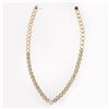 Image 7 : 14K Gold 2.21 ctw Brilliant Diamond Twisted Cable Circle Link 15" Choker Necklac