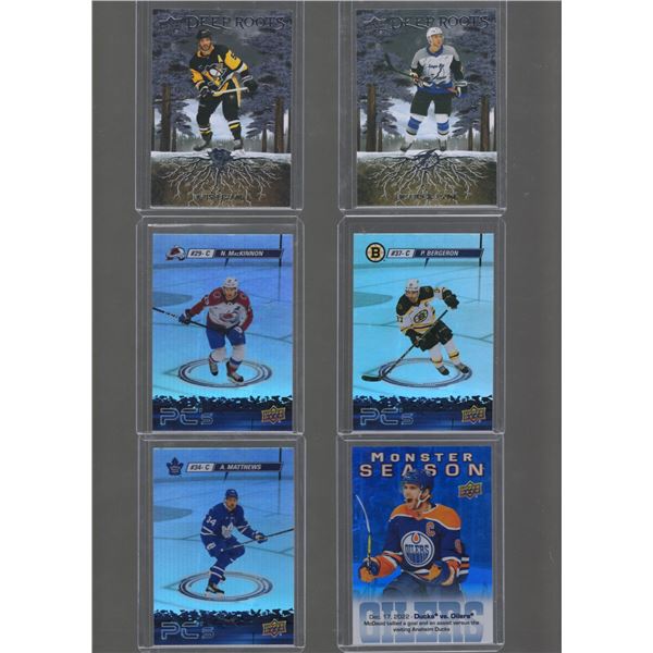 6 NHL Superstars 2023 Upper Deck Cards